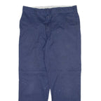 DICKIES 874 Workwear Mens Trousers Blue Regular Straight W36 L32