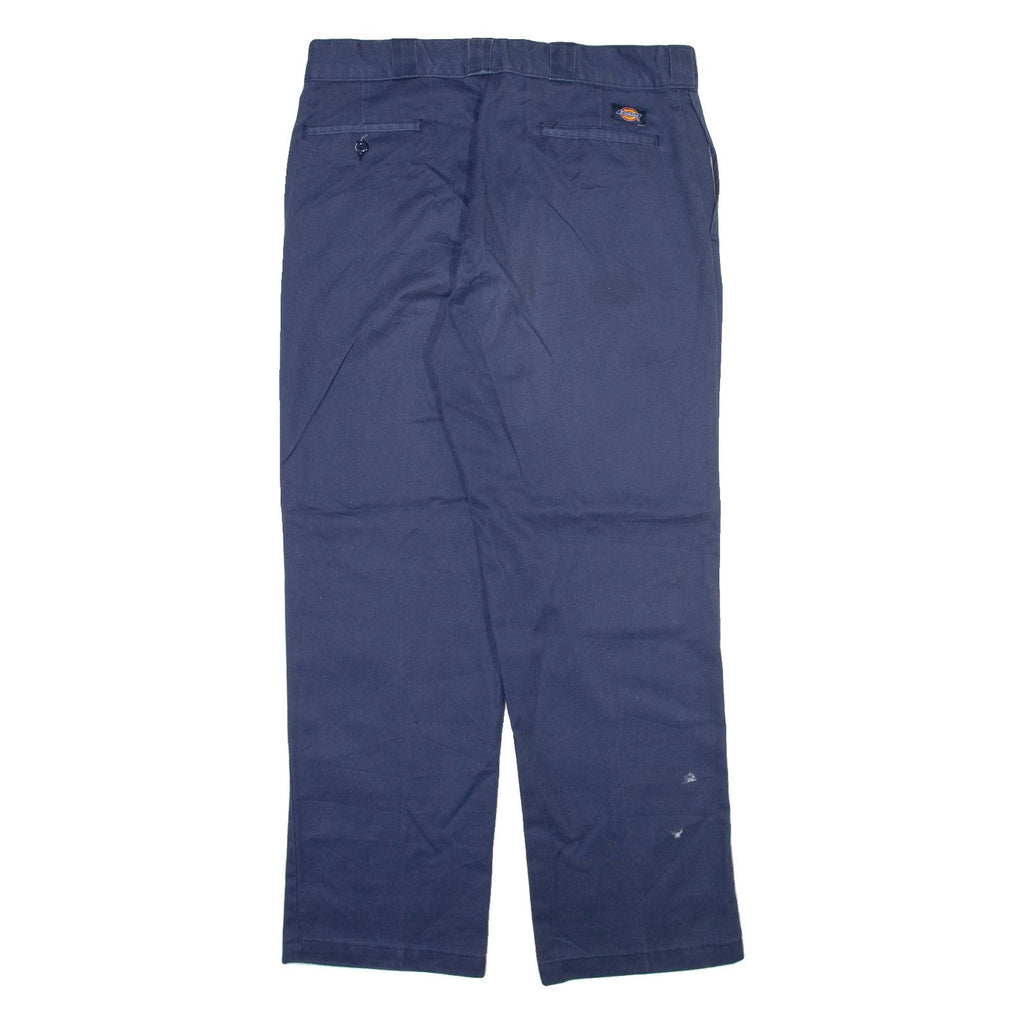 DICKIES 874 Workwear Mens Trousers Blue Regular Straight W36 L32