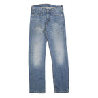 LEVI'S 513 Mens Jeans Blue Regular Straight Denim Medium W28 L32 Zip Cotton