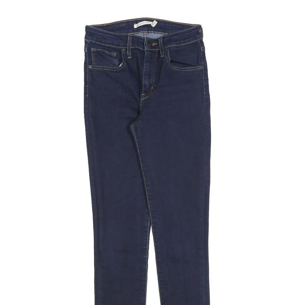 LEVI'S 721 Womens Slim Jeans Blue Denim W27 L32 Stretch Zip Closure