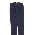 LEVI'S 721 Womens Slim Jeans Blue Denim W27 L32 Stretch Zip Closure
