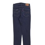 LEVI'S 721 Womens Slim Jeans Blue Denim W27 L32 Stretch Zip Closure