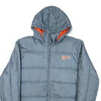 PUMA Mens Blue Hooded Jacket L Polyester Blend Plain Zip Hooded Sport Casual