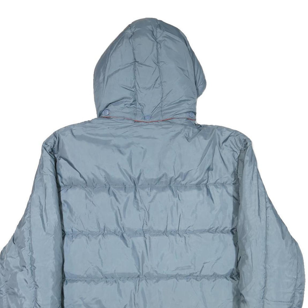 PUMA Mens Blue Hooded Jacket L Polyester Blend Plain Zip Hooded Sport Casual