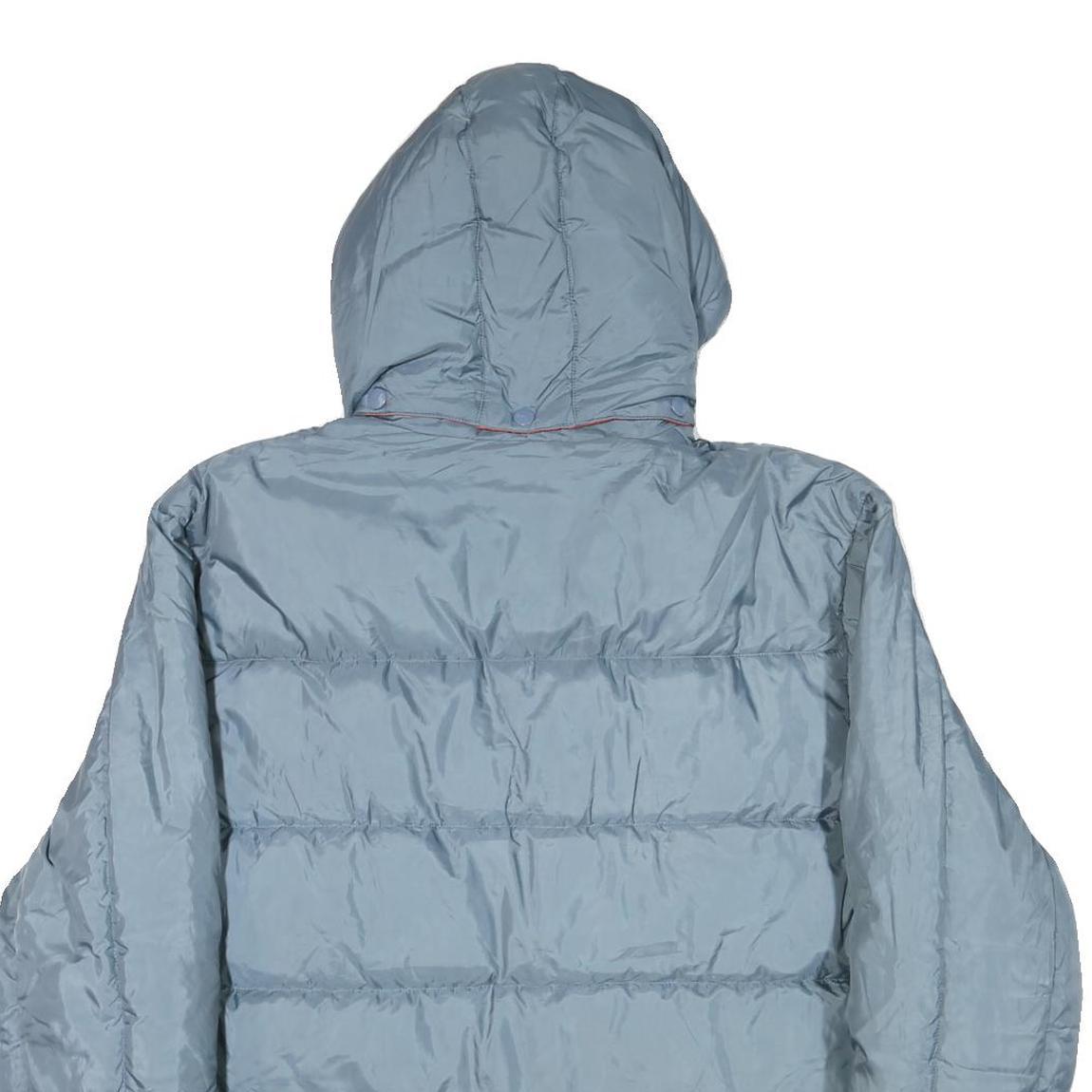 PUMA Mens Blue Hooded Jacket L Polyester Blend Plain Zip Hooded Sport Casual