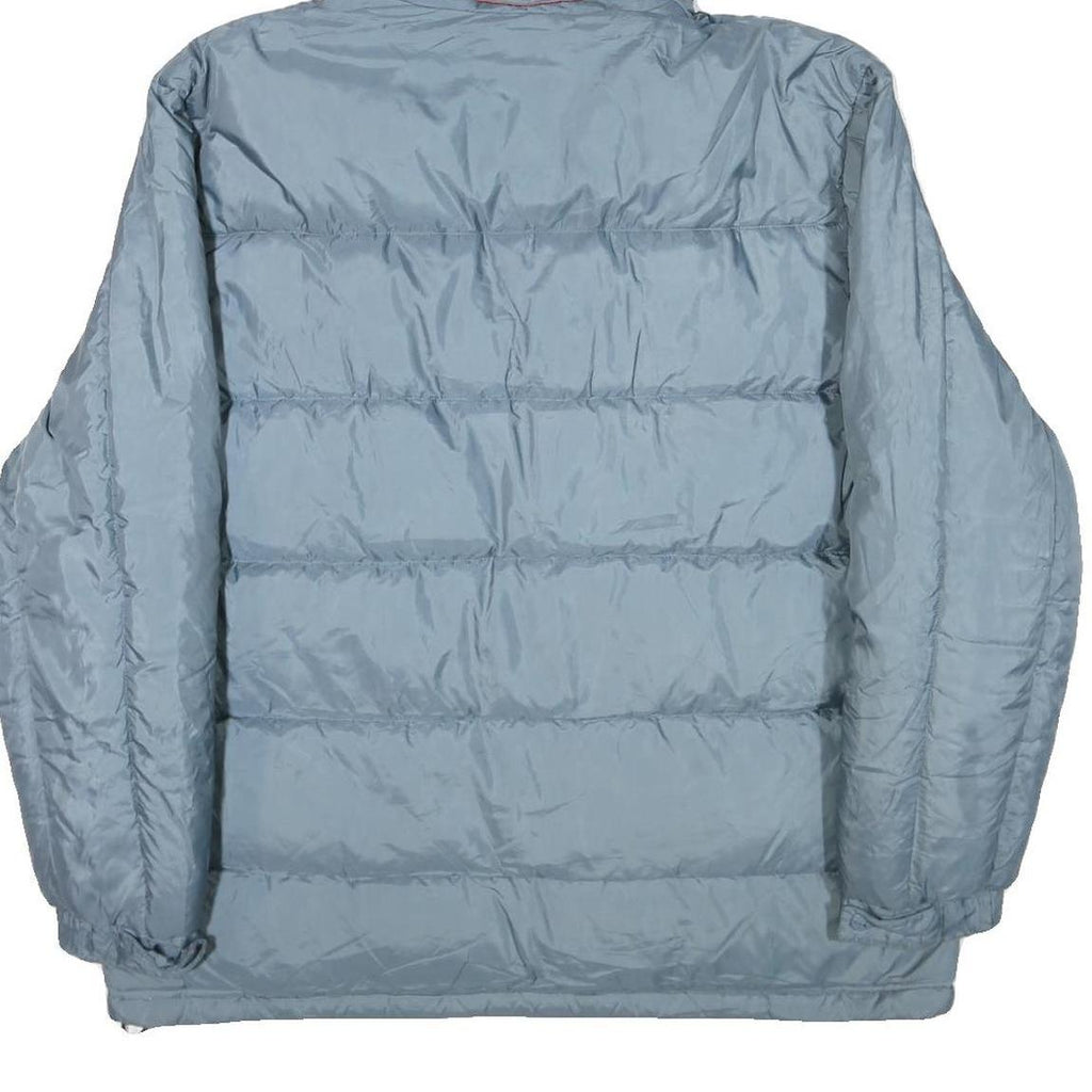 PUMA Mens Blue Hooded Jacket L Polyester Blend Plain Zip Hooded Sport Casual