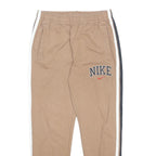 NIKE Mens Joggers Beige & Black Slim Tapered M W30 L28 Casual Sportswear