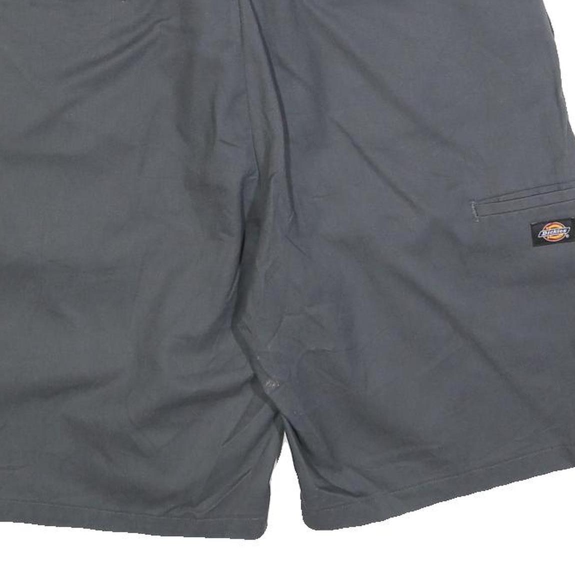 DICKIES Mens Shorts Grey Casual XL W38 Workwear Cotton Blend Comfortable