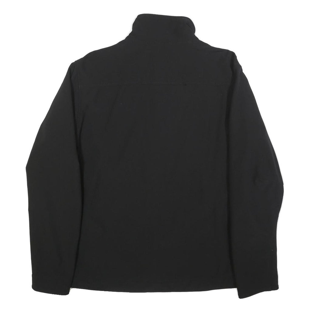 CARHARTT Mens Black Workwear Jacket S Polyester Blend Woven Plain Zip Closure