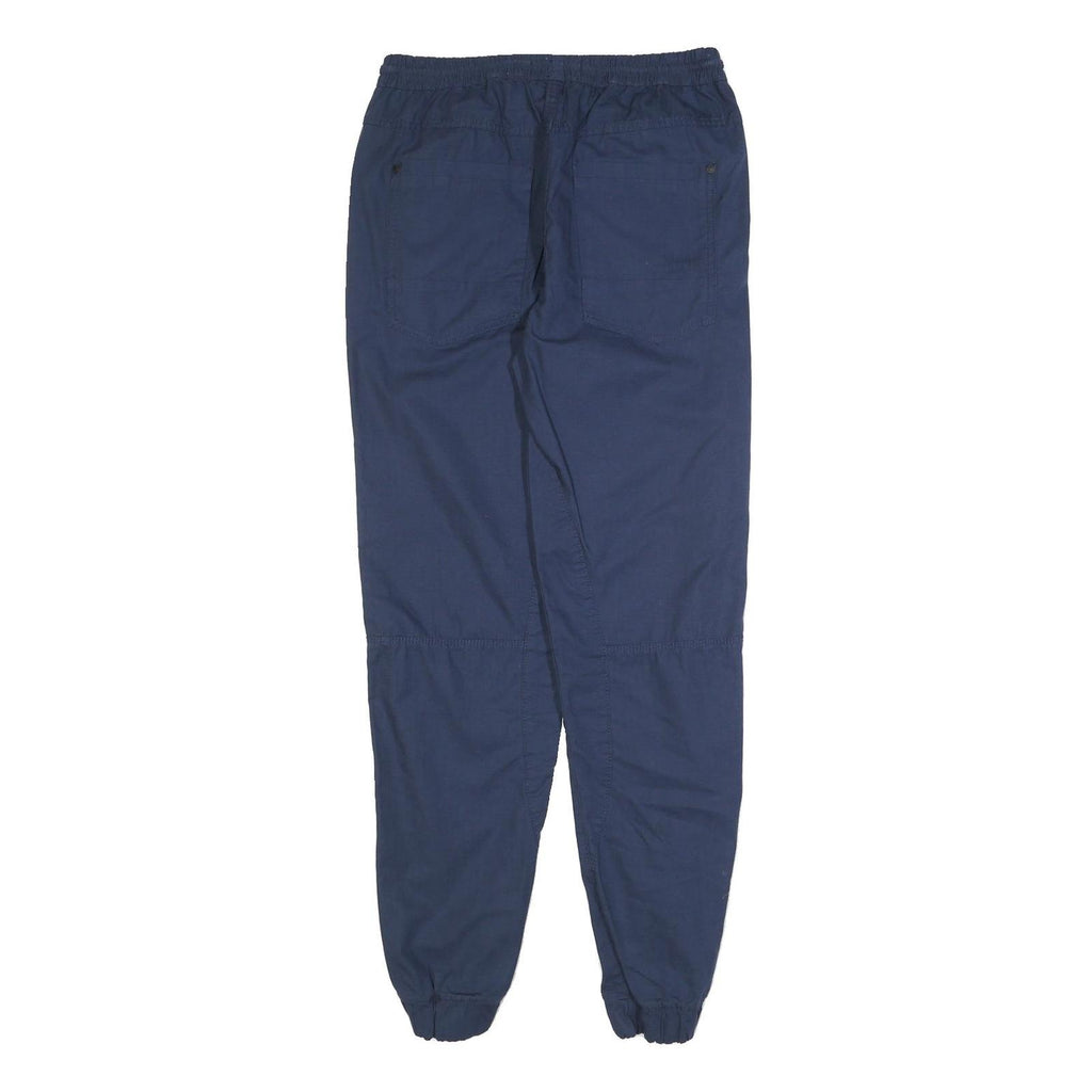 ANGELO LITRICO Mens Joggers Navy Blue S W28 L31 Casual Cotton Blend Comfort Fit