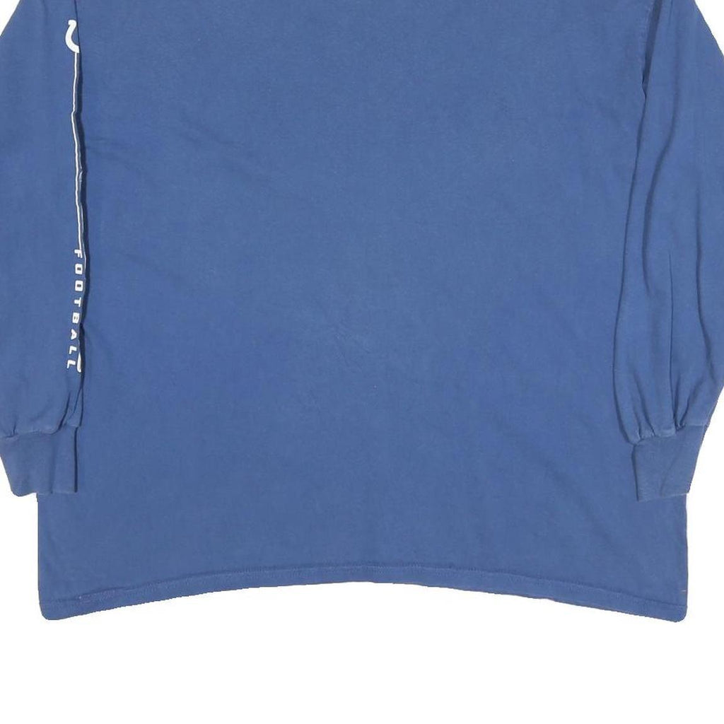 NFL Mens Blue Indianapolis Colts Football Long Sleeve Crew Neck T-Shirt XL