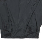SILVESTER Mens Black Nylon Button Jacket S Plain Lightweight Casual Outerwear