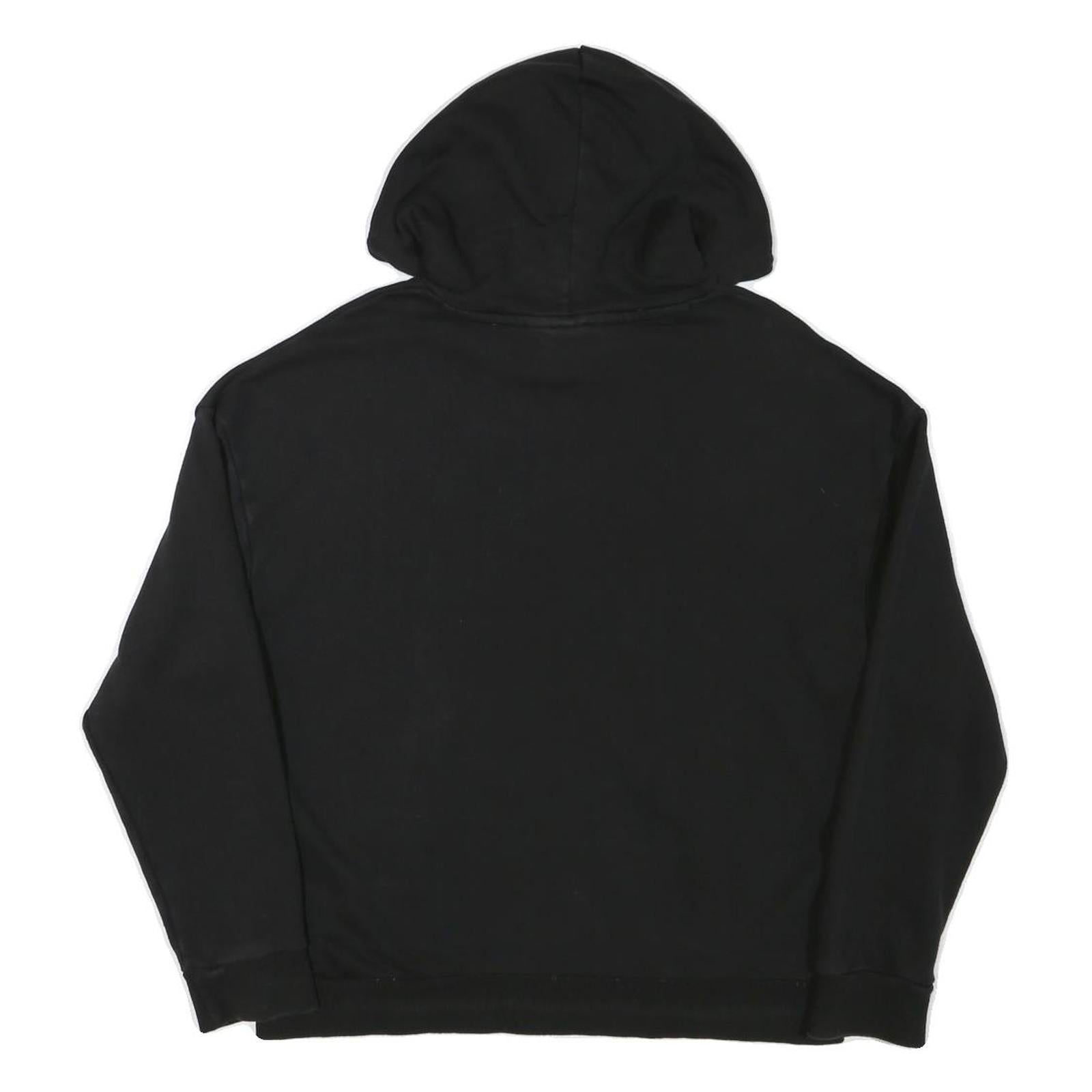 PUMA Mens Black Hooded Pullover Hoodie M Cotton Blend Casual Sweatshirt