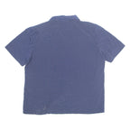 LESLIE FAY Womens Printed Shirt Blue Collared Polka Dot L