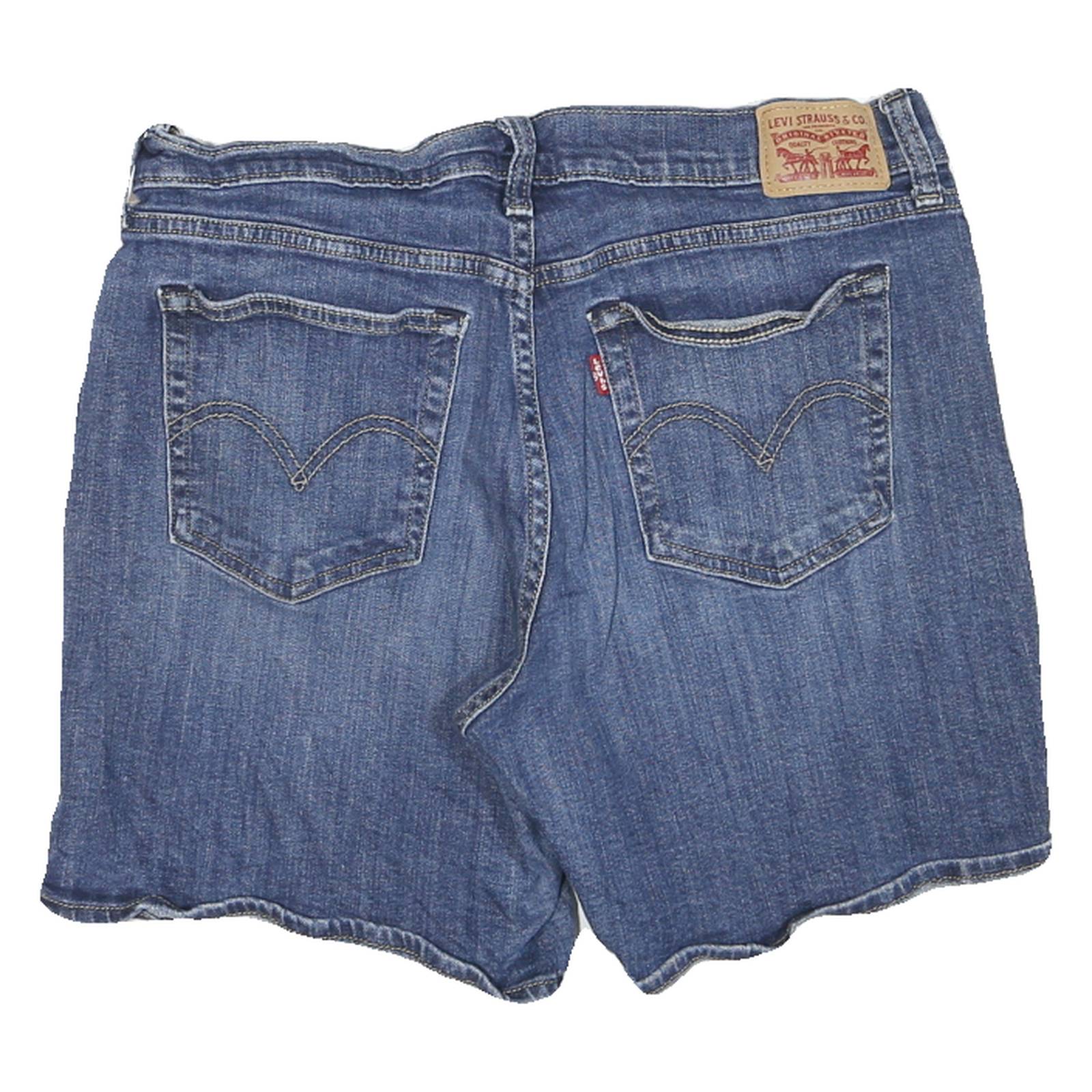LEVI'S Womens Denim Blue Shorts M W30 Classic Cotton Blend Casual