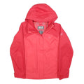 JACK WOLFSKIN Womens Red & Rose Outdoor Jacket UK 6 Polyester Zip Hooded