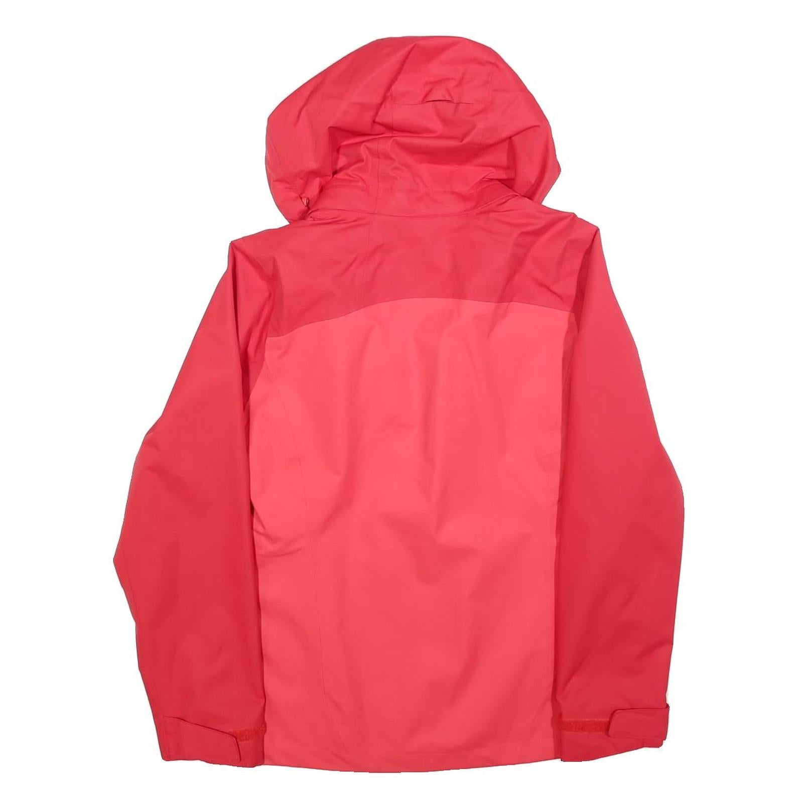 JACK WOLFSKIN Womens Red & Rose Outdoor Jacket UK 6 Polyester Zip Hooded