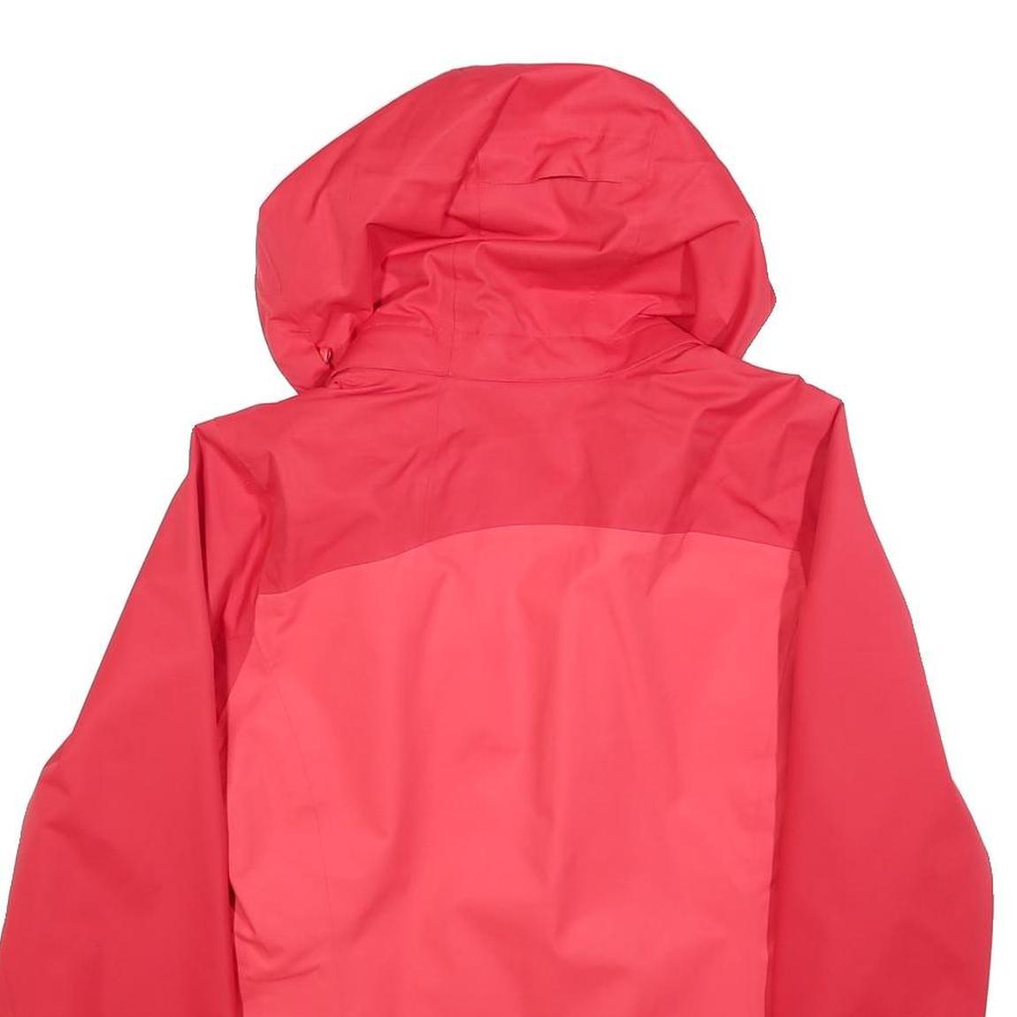 JACK WOLFSKIN Womens Red & Rose Outdoor Jacket UK 6 Polyester Zip Hooded