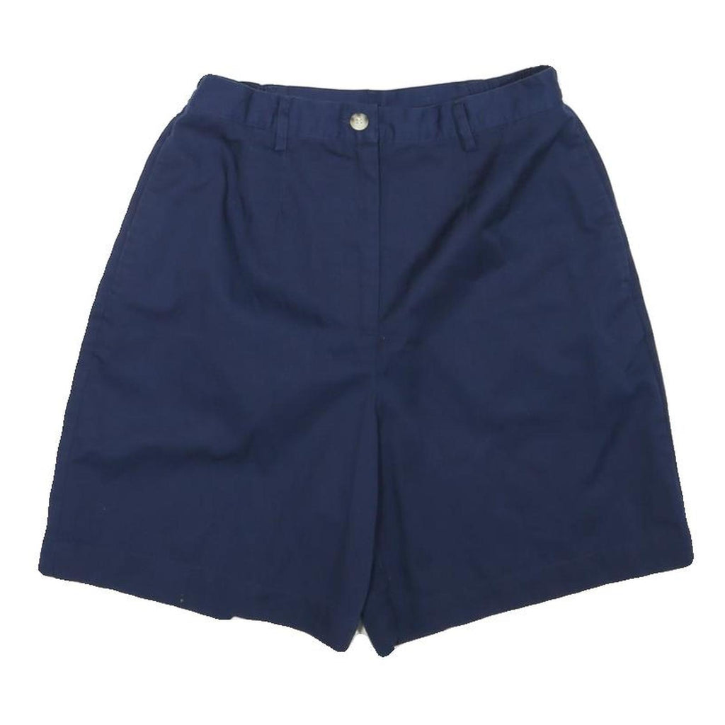 ARCHITECT Womens Shorts Blue Casual Plain XS W26 Comfortable Cotton Blend