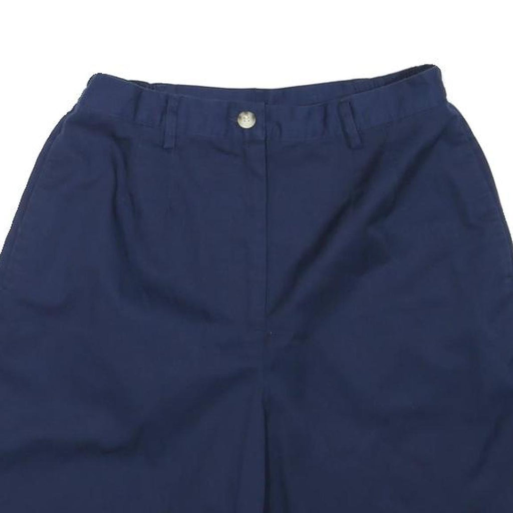 ARCHITECT Womens Shorts Blue Casual Plain XS W26 Comfortable Cotton Blend