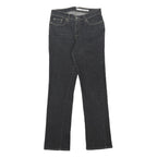 DKNY Womens Jeans Black Regular Straight Denim Medium W28 L30 Classic Fit Zip