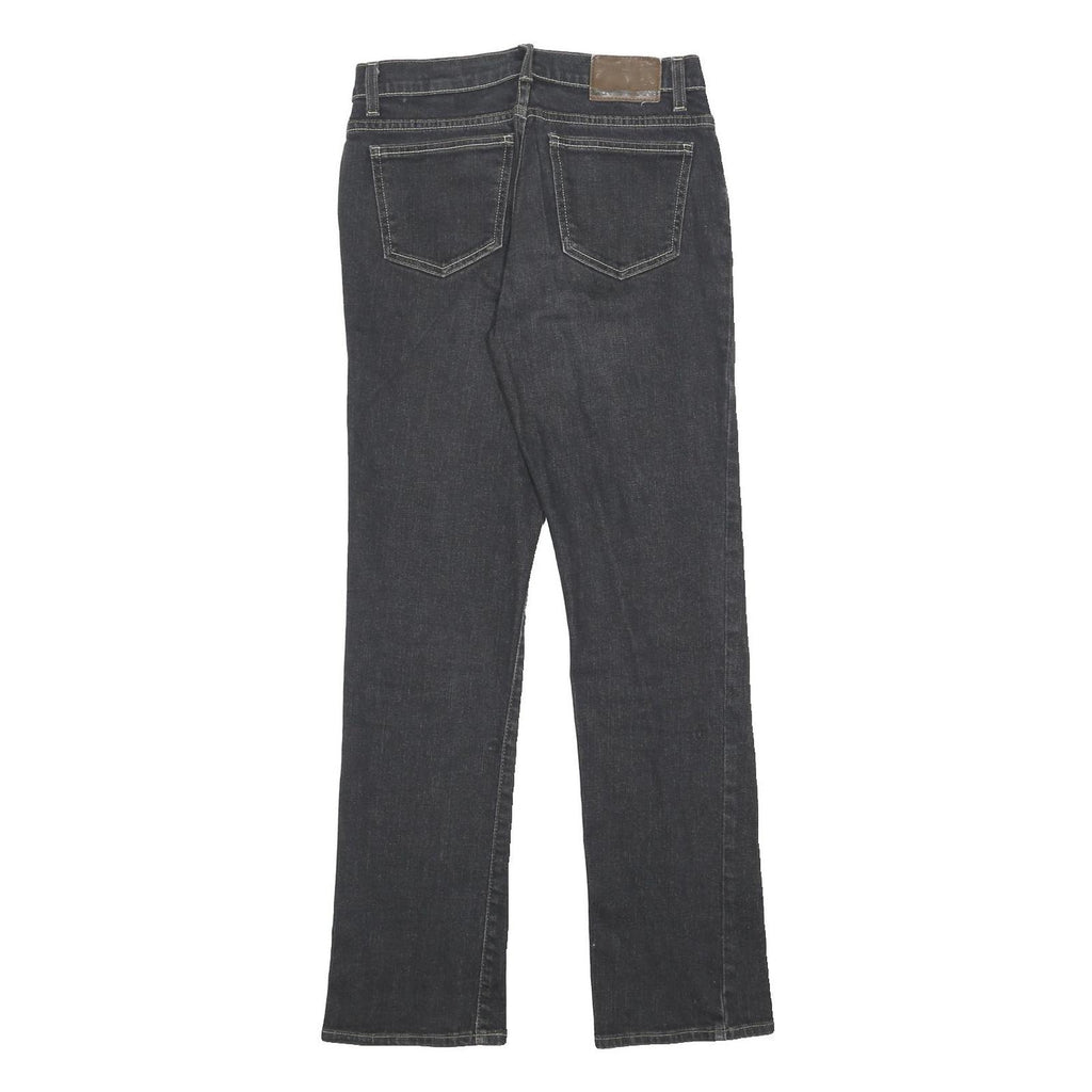 DKNY Womens Jeans Black Regular Straight Denim Medium W28 L30 Classic Fit Zip