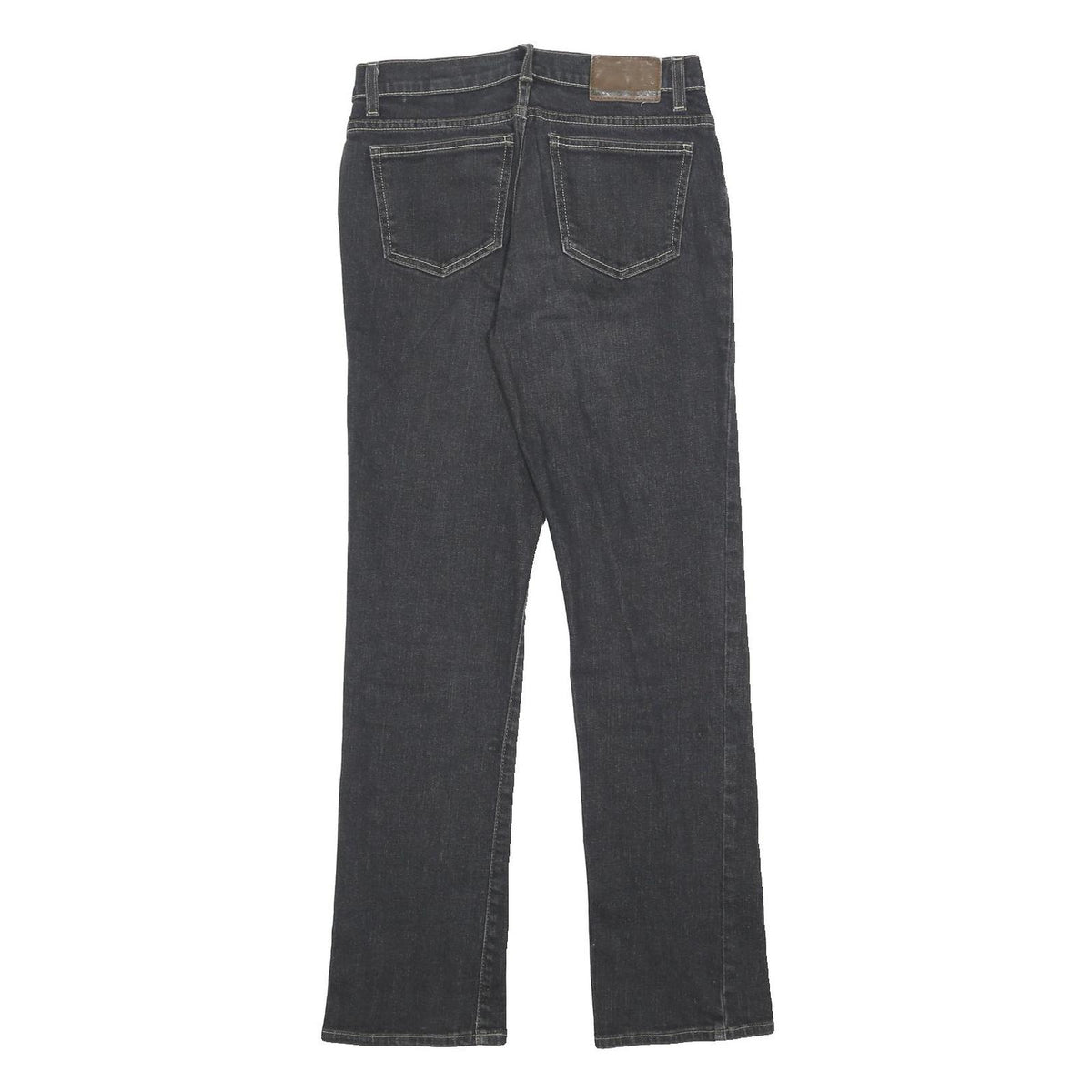 DKNY Womens Jeans Black Regular Straight Denim Medium W28 L30 Classic Fit Zip