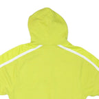 NIKE Mens Yellow Pullover Hoodie M Polyester Blend Lightweight Zip Sportswear