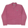 THE NORTH FACE Womens Pink Plain Pullover Knit Jumper Crew Neck L Fleece Thermal