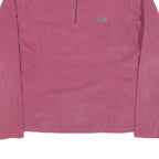 THE NORTH FACE Womens Pink Plain Pullover Knit Jumper Crew Neck L Fleece Thermal