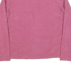 THE NORTH FACE Womens Pink Plain Pullover Knit Jumper Crew Neck L Fleece Thermal