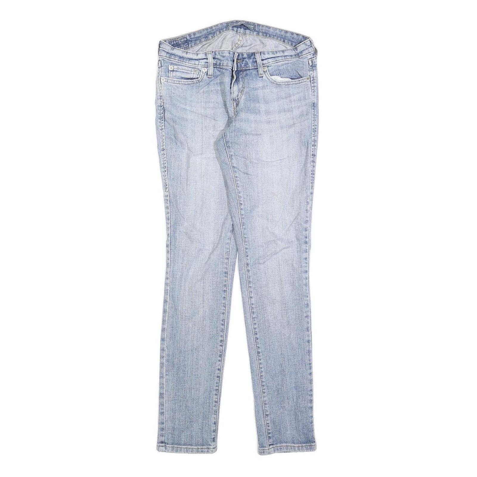 LEVI'S Womens Slim Blue Denim Light W26 L30 Slim Fit Jeans Zip Closure