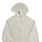 WOOLRICH Womens Beige Hooded Jacket S Polyester Blend Zip Casual Outerwear