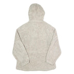WOOLRICH Womens Beige Hooded Jacket S Polyester Blend Zip Casual Outerwear