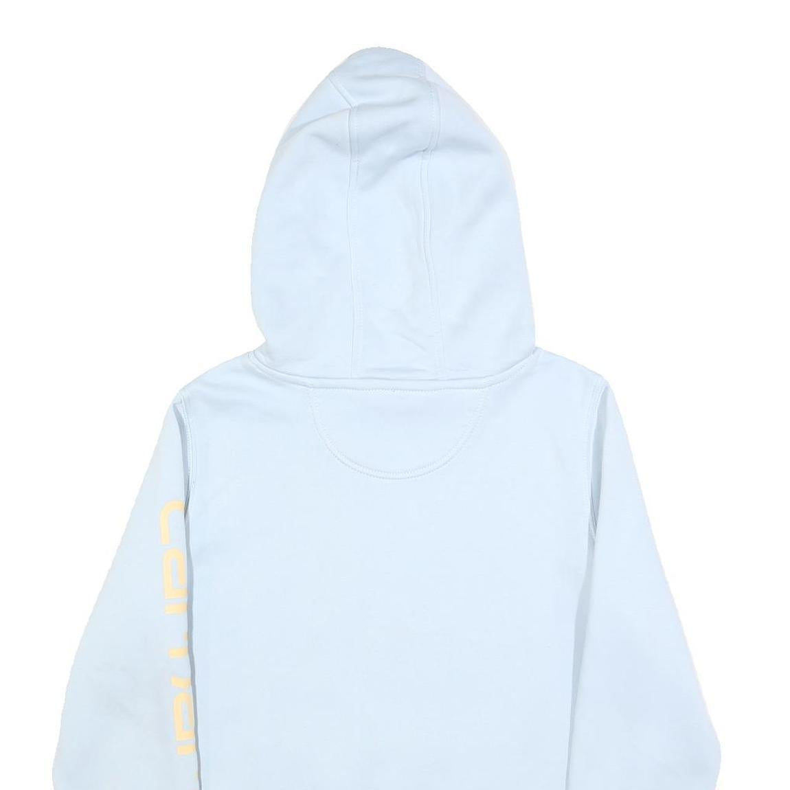 CARHARTT Womens Blue Hoodie S Cotton Blend Casual Pullover Sweatshirt