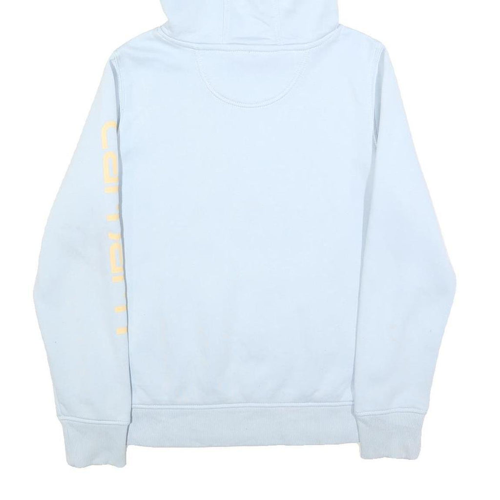 CARHARTT Womens Blue Hoodie S Cotton Blend Casual Pullover Sweatshirt