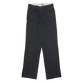 DICKIES Mens Cotton Blend Black Regular Fit Straight Leg Trousers W28 L31