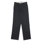 DICKIES Mens Cotton Blend Black Regular Fit Straight Leg Trousers W28 L31