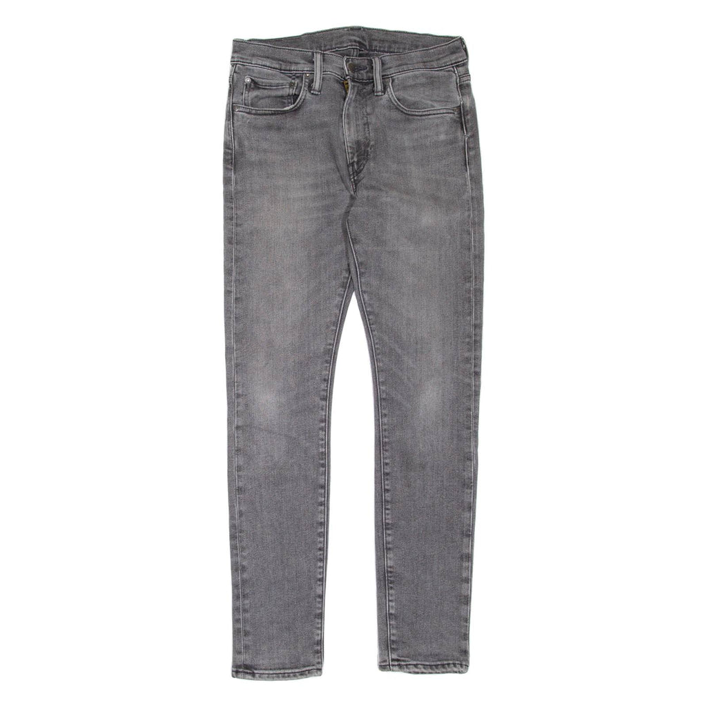 LEVI'S 519 Jeans Mens Grey Slim Skinny Stone Wash W32 L32