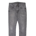 LEVI'S 519 Jeans Mens Grey Slim Skinny Stone Wash W32 L32