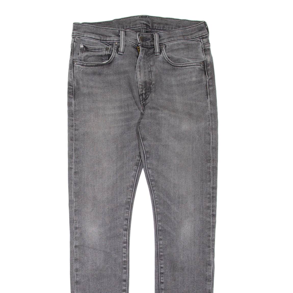 LEVI'S 519 Jeans Mens Grey Slim Skinny Stone Wash W32 L32