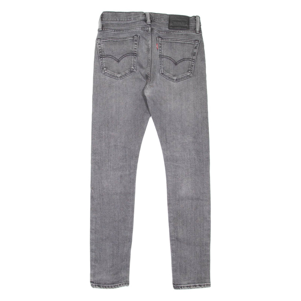 LEVI'S 519 Jeans Mens Grey Slim Skinny Stone Wash W32 L32