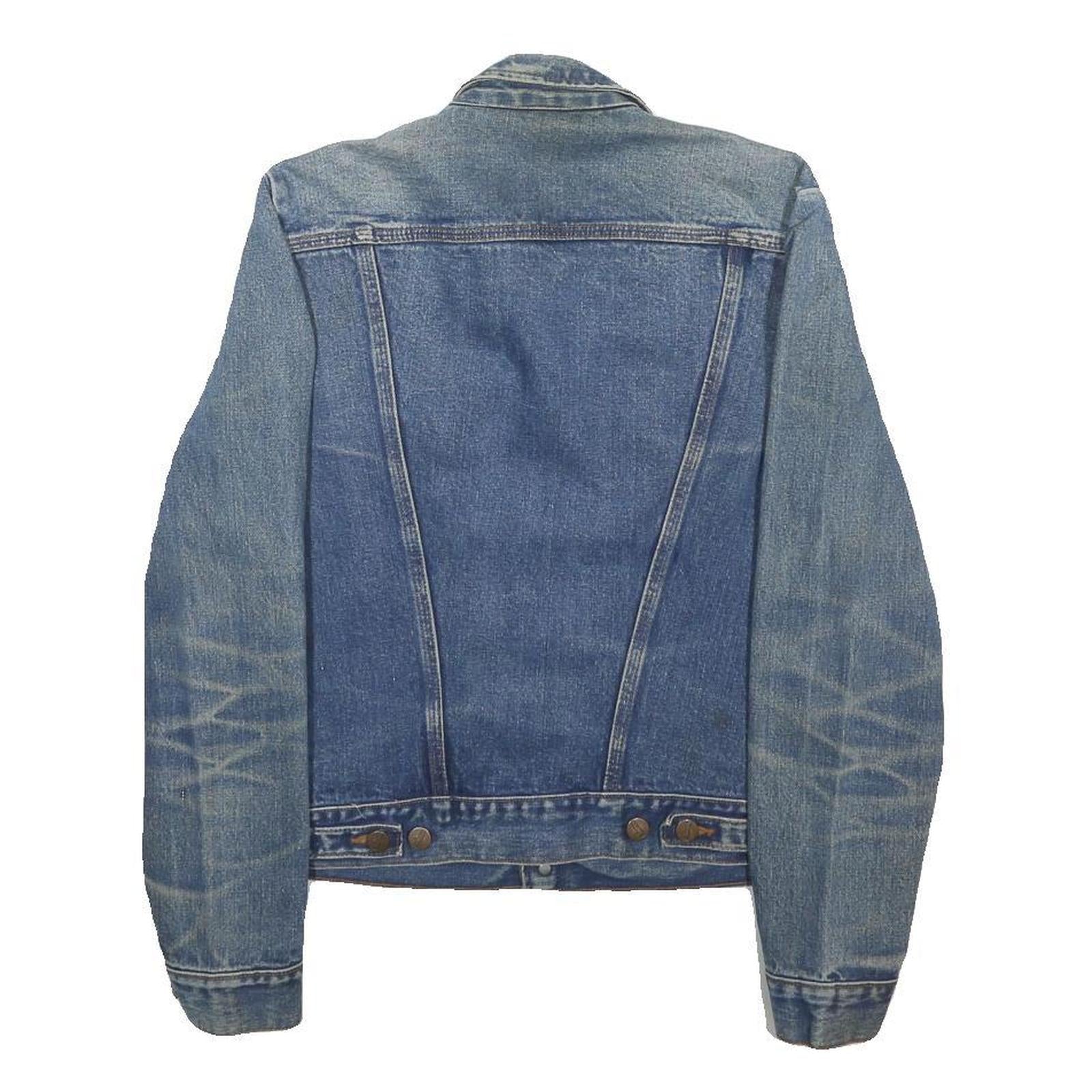 WRANGLER Mens Blue Denim Jacket S Cotton Button Classic Chest Pockets