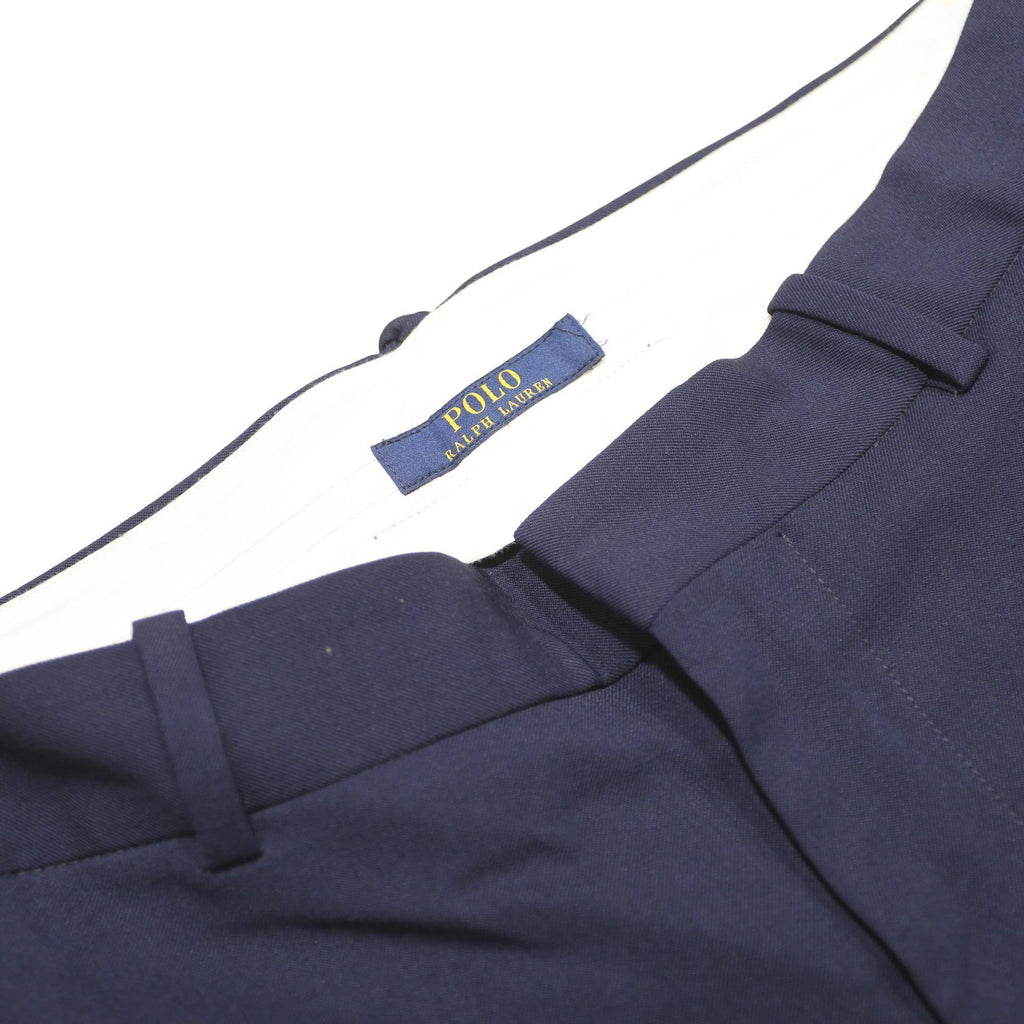 POLO RALPH LAUREN Mens Wool Blend Navy Black Regular Fit Trousers W31 L25