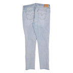 LEVI'S 711 Womens Slim Blue Denim Light W31 L28 Distressed Casual Jeans