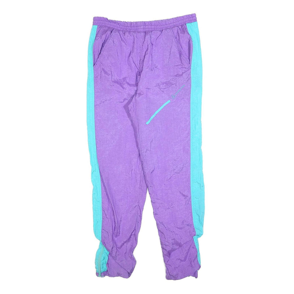 MERCEDES-BENZ Mens Joggers Purple & Aqua Blue Slim Tapered S W32 L30 Polyester
