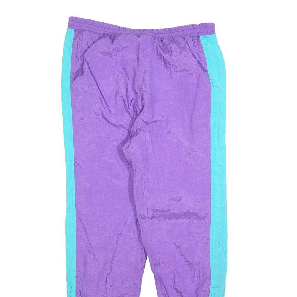 MERCEDES-BENZ Mens Joggers Purple & Aqua Blue Slim Tapered S W32 L30 Polyester