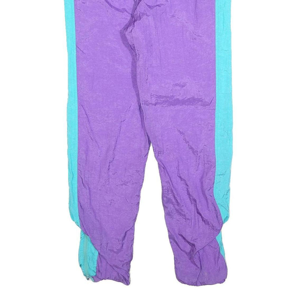 MERCEDES-BENZ Mens Joggers Purple & Aqua Blue Slim Tapered S W32 L30 Polyester