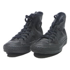CONVERSE Womens Leather High Top Trainers Black UK 3.5 Classic Footwear