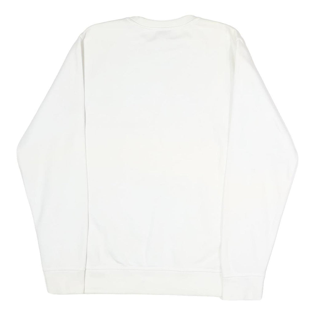 NIKE Mens White Greyhounds Basketball Crew Neck M Cotton Blend Sweatshirt